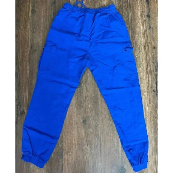 LOVE TREE Joggers Womens Medium Blue Pull On Tapered Leg Drawstring Pockets - Picture 2 of 5